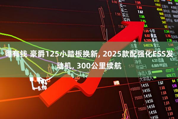 粤有钱 豪爵125小踏板换新, 2025款配强化ESS发动机, 300公里续航